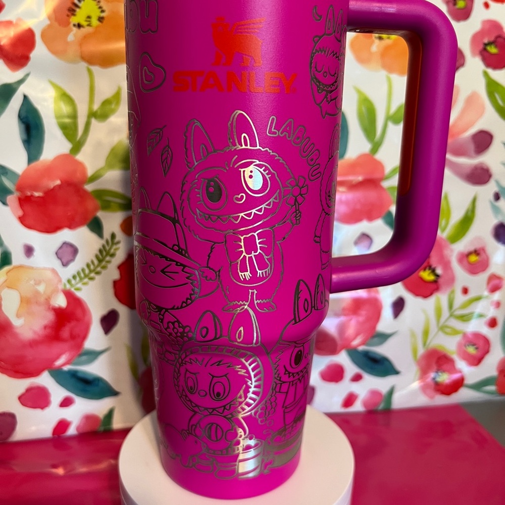 Stanley 30oz engraved Labubu design